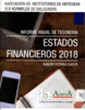 Informe anual de tesorería. Estados financieros 2018 - application/pdf